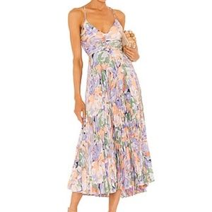 ASTR the Label~ Blythe Dress in Coral Multi - Coral Multi -  L